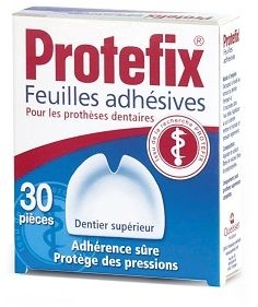 Protefix 30 Feuilles Adhésives Dentier Superieur