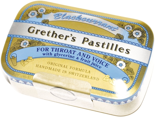 Grether&#039;s Pastilles Blackcurrant 110g | Suikergoed - Snoep