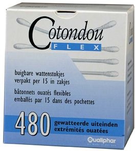 Cotondou Bâtonnets Ouate Flexible 240 bâtonnets (480 Extrémités Ouatées) | Oreilles