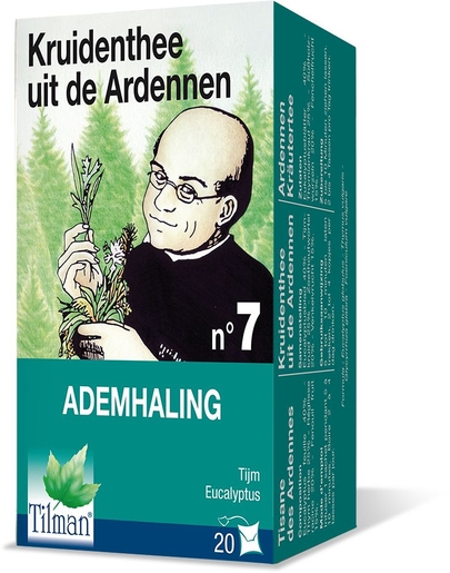 Kruidenthee uit de Ardennen N7 Ademen 20 Zakjes | Ademhaling - Neus