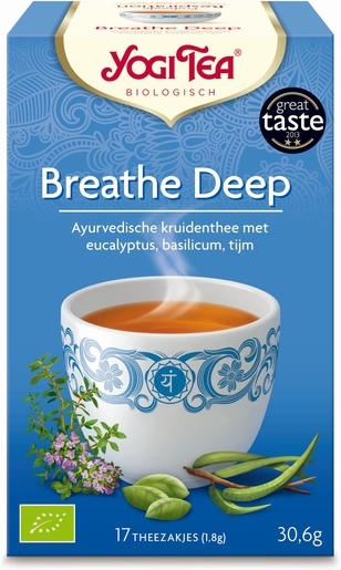 Yogi Tea Infusion Profonde Respiration Bio 17 Sachets | Thés, tisanes et infusions