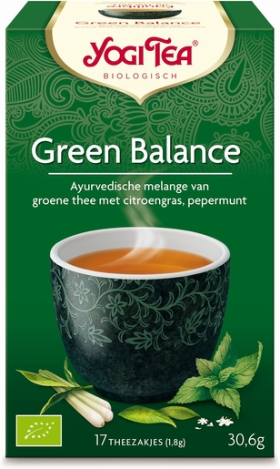 Yogi Tea Kruidenthee Green Balance Bio 17 Theezakjes | Antioxidanten