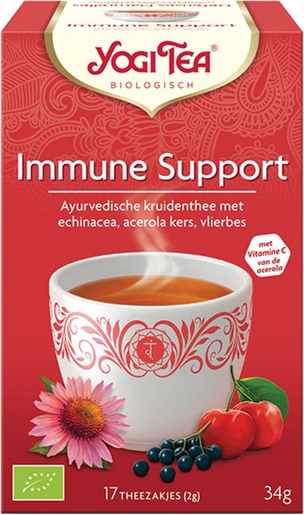 ‌Yogi Tea Biologische Kruidenthee Immune Support 17 Theezakjes | Natuurlijk afweersysteem