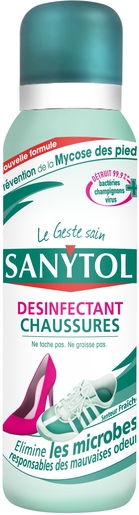 Sanytol Désodorisant Désinfectant Chaussures Spray 150ml | Désodorisants
