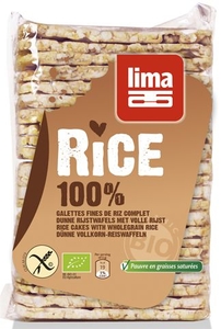 Lima Galettes Fines De Riz Complet S.gluten Bio 130g