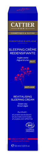 Cattier Parenthèse Bucolique Sleeping Crème Redensifiante Bio 50ml | Antirides - Anti-âge