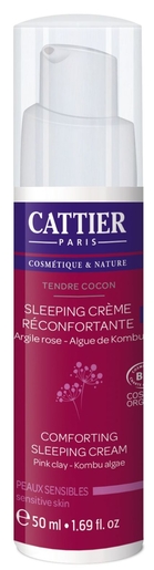 Cattier Tendre Cocon Sleeping Crème Réconfortante Bio 50ml | Soins de nuit
