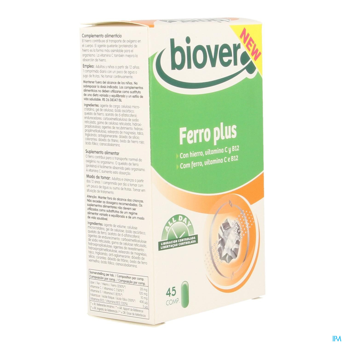 Ferro Plus 45 Tabletten | Ijzer