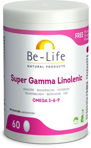 Be-Life Super Gamma Linolenic 60 Capsules | Geheugen - Concentratie