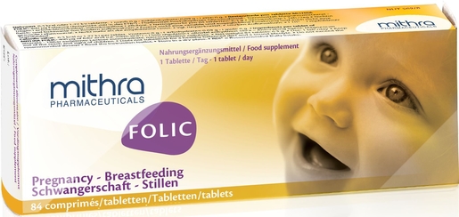 Mithra-Folic 84 Comprimés | Vitamines et compléments alimentaires grossesse