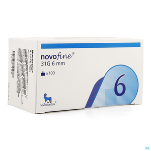 Novofine 31G 100 Aiguilles Stériles 6mm