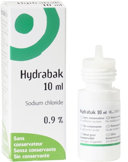 Hydrabak Collyre 10ml | Sécheresse oculaire
