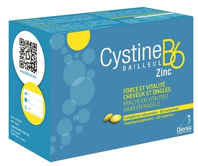 CystineB6 Bailleul 60 Comprimés Anti Chute | Vitamines - Chute de cheveux - Ongles cassants
