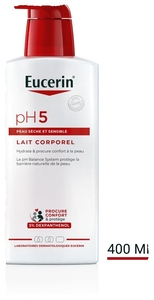 Eucerin pH5 Lait Corporel Peau Sèche et Sensible avec pompe 400 ml