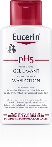 Eucerin pH5 Gevoelige Huid Waslotion 200ml | Bad - Douche