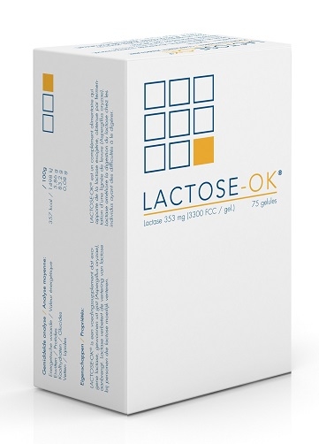 Lactose OK 75 Gélules | Intolérance au lactose