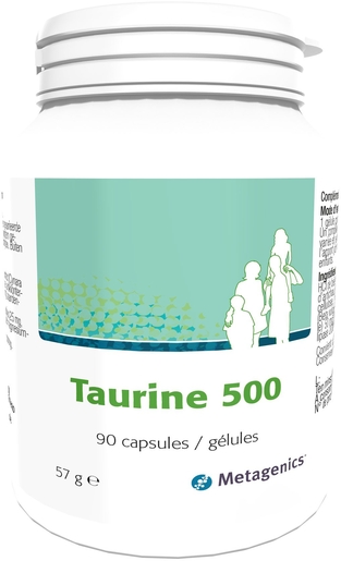 Taurine 500 90 Capsules | Welzijn