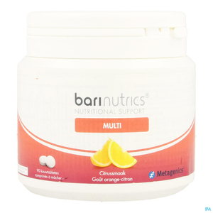 Metagenics Barinutrics Multi Citrus 90 Comprimés à Macher (nouvelle formule)