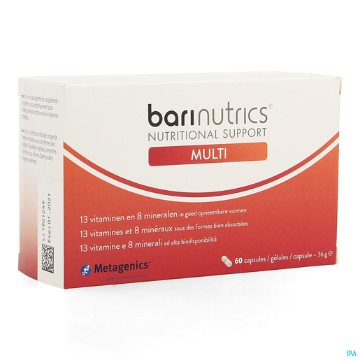 Metagenics Barinutrics Multi 60 Capsules (nouvelle formule) | Divers