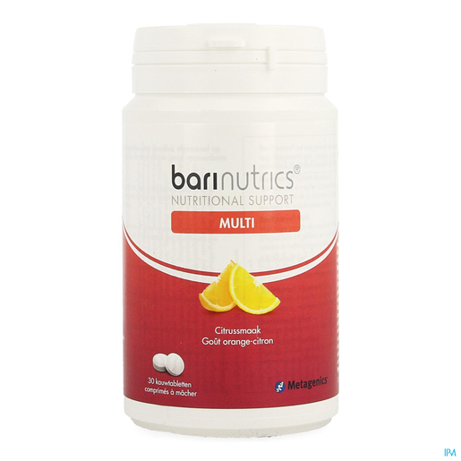 Metagenics Barinutrics Multi Citrus 30 Comprimés à Macher (nouvelle formule) | Vitamine B