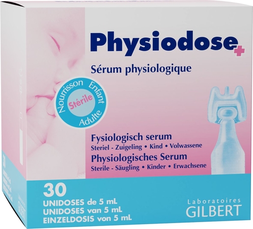 Physiodose Serum Physiologique Unidoses 30x5ml Nez