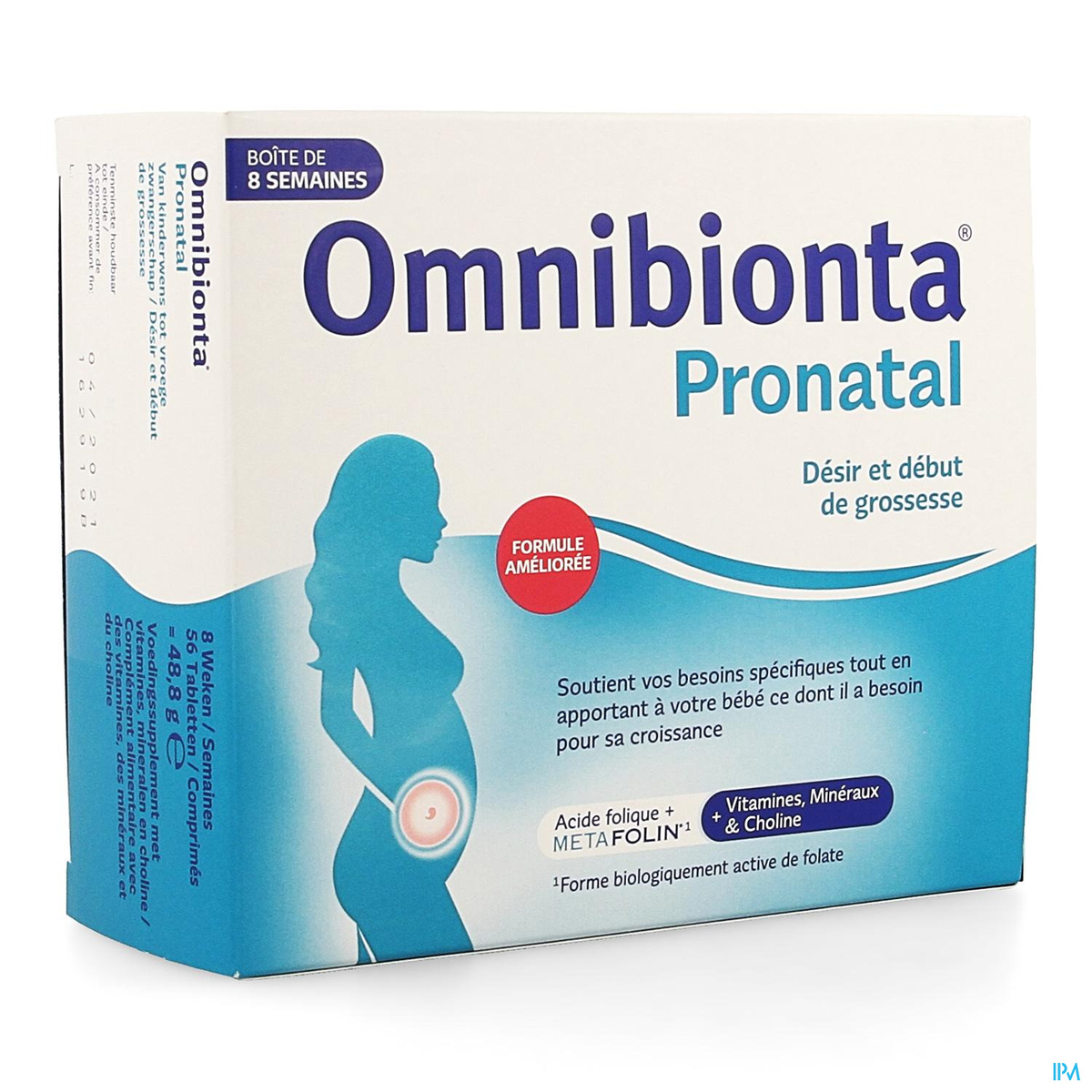 Omnibionta Pronatal 8 Semaine Comp 56 Vitamines Et Complements Alimentaires Grossesse