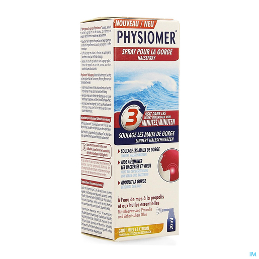 Physiomer Spray Gorge Miel Citron 20ml | Nez - Gorge ...