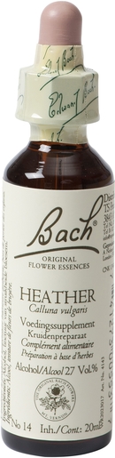 Bach Flower Remedie 14 Heather 20ml | Solitude