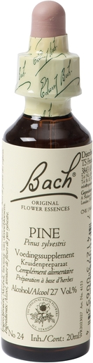 Bach Flower Remedie 24 Pine 20ml | Abattement - Désespoir