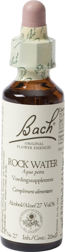 Bach Flower Remedie 27 Rock Water 20ml | Souci excessif du bien-être d'autrui