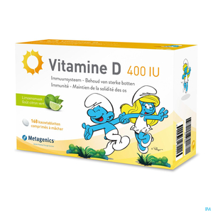 Vitamine D 400IU Shtroumpfs 84 comprimés à croquer
