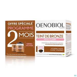 Oenobiol Teint Bronze Peau Claire 2x30 Capsules