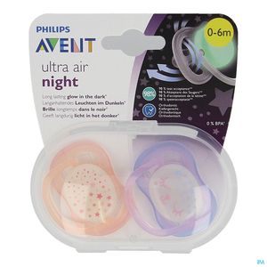 Philips Avent Sucette 0 Mois + Air Night Mix