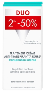 Vichy Déodorant Transpiration Intense Crème 7j Duo 2x30ml (2ème à -50%)