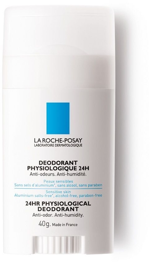 La Roche-Posay Fysiologische Deodorant 24u Stick 40g | Klassieke deodoranten