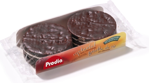 Prodia Galettes Riz Chocolat 100g | Pour diabétiques