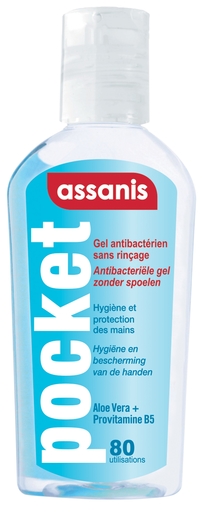 Assanis Pocket Gel 80ml | Ontsmetting voor de handen