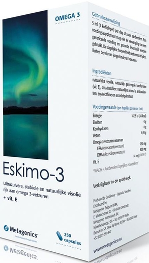 Eskimo-3 250 Capsules | Bloedsomloop