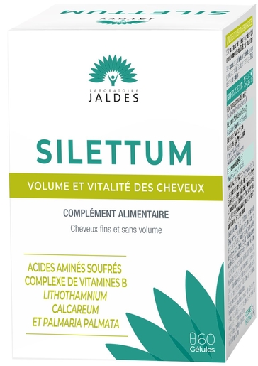 Silettum 60 Gélules | Vitamines - Chute de cheveux - Ongles cassants