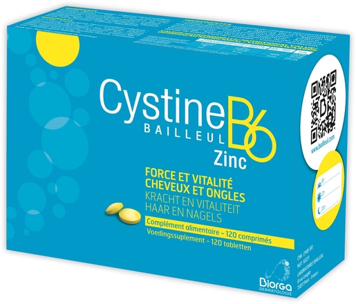 CystineB6 Bailleul 120 Comprimés Anti Chute | Vitamines - Chute de cheveux - Ongles cassants