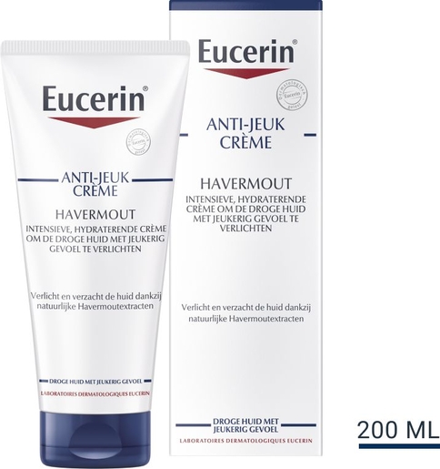 Eucerin Anti-Jeuk Crème Havermout Droge Huid met Jeukerig Gevoel Tube 200ml | Hydratatie - Voeding