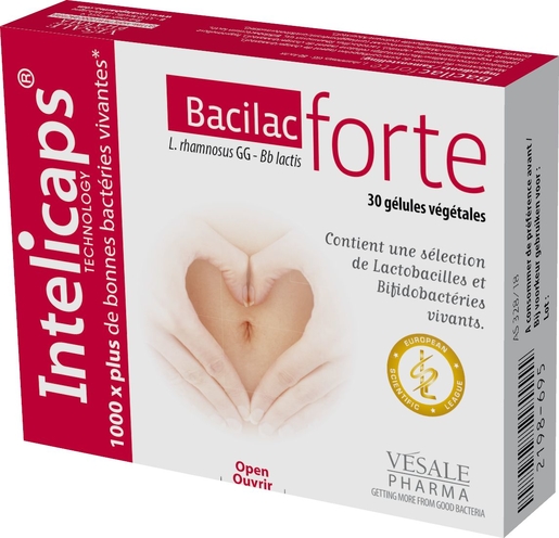 Bacilac Forte 30 Capsules | Probiotiques - Prébiotiques