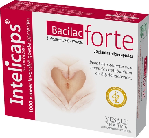 Bacilac Forte 30 Capsules | Probiotica - Prebiotica