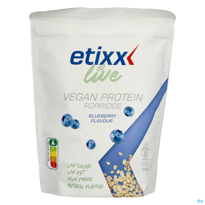 Etixx Live Vegan Protein Porridge Blueberry 550g