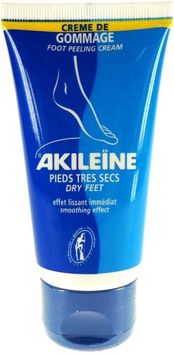 Akileine Bleue Crème Gommage Pieds 75ml | Pieds secs