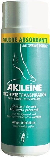 Akileine Verte Poudre Absorbante 75g | Echauffement - Transpiration