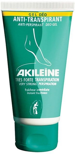 Akileine Verte Deogel Antitranspiratie Voeten 75ml | Transpiratie - Warme voeten