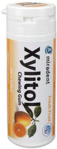 Miradent 30 Chewing Gum Xylitol Fruits Sans Sucre