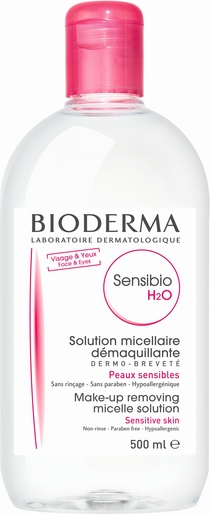 Bioderma Sensibio H2O Solution Micellaire Peaux Sensibles 500ml | Démaquillants - Nettoyage