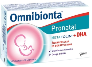 Omnibionta Pronatal Metafolin + DHA 30 Comprimés + 30 Capsules